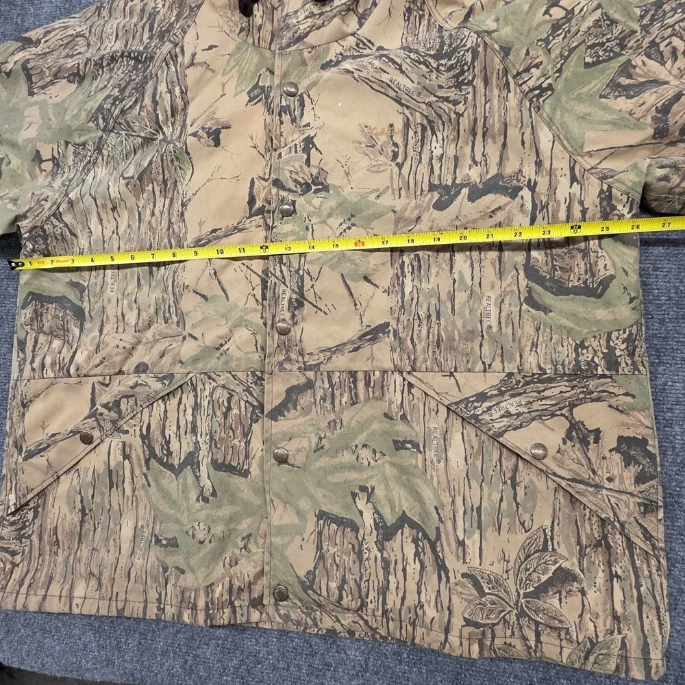 Vintage Cabelas Realtree Camo Goretex Jacket Mens XL XLarge Made In USA Snap Zip